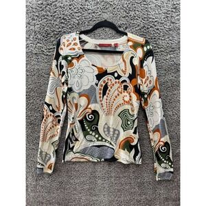 Red‎ Valentino Blend All Over Print Sweater Multicolor Womens Size S